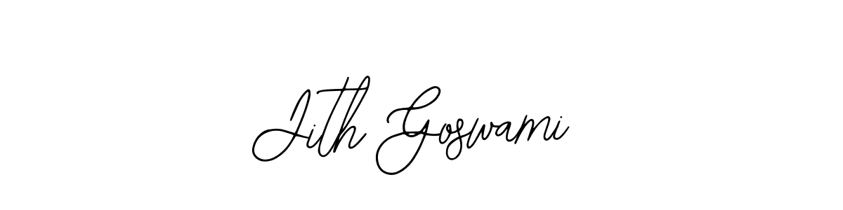 Use a signature maker to create a handwritten signature online. With this signature software, you can design (Bearetta-2O07w) your own signature for name Jith Goswami. Jith Goswami signature style 12 images and pictures png