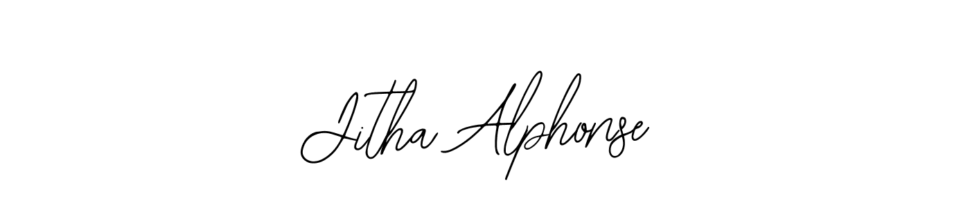 Design your own signature with our free online signature maker. With this signature software, you can create a handwritten (Bearetta-2O07w) signature for name Jitha Alphonse. Jitha Alphonse signature style 12 images and pictures png