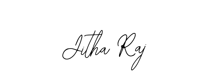 Use a signature maker to create a handwritten signature online. With this signature software, you can design (Bearetta-2O07w) your own signature for name Jitha Raj. Jitha Raj signature style 12 images and pictures png