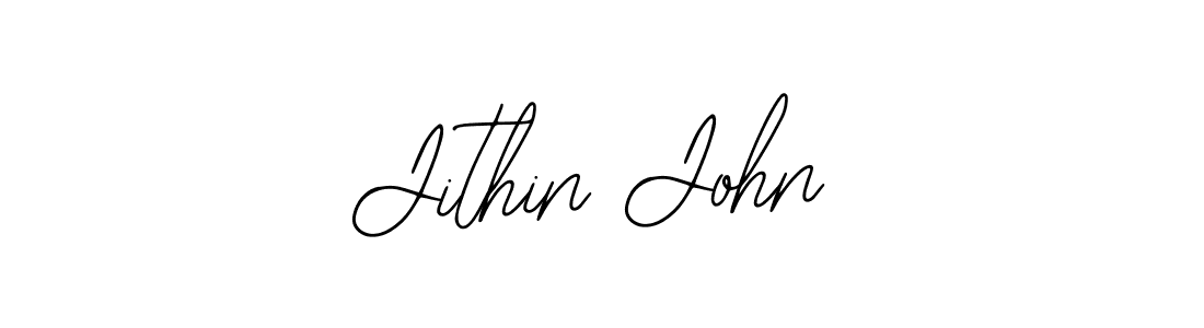 Create a beautiful signature design for name Jithin John. With this signature (Bearetta-2O07w) fonts, you can make a handwritten signature for free. Jithin John signature style 12 images and pictures png