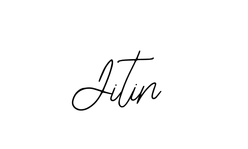 Use a signature maker to create a handwritten signature online. With this signature software, you can design (Bearetta-2O07w) your own signature for name Jitin. Jitin signature style 12 images and pictures png