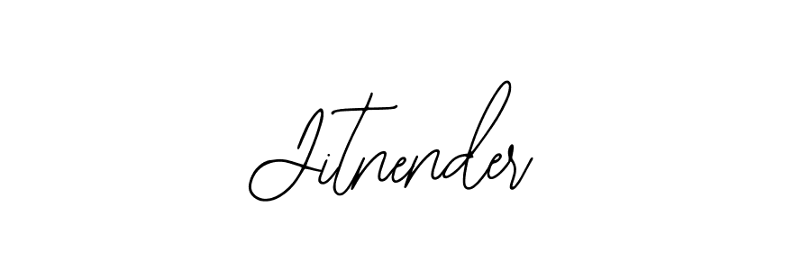 How to make Jitnender name signature. Use Bearetta-2O07w style for creating short signs online. This is the latest handwritten sign. Jitnender signature style 12 images and pictures png