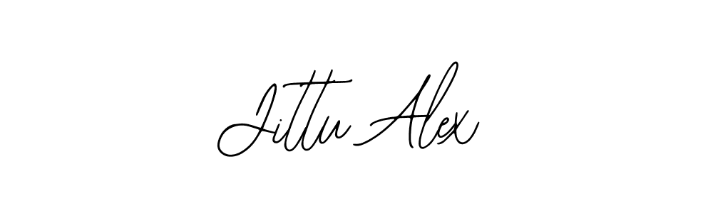 How to make Jittu Alex name signature. Use Bearetta-2O07w style for creating short signs online. This is the latest handwritten sign. Jittu Alex signature style 12 images and pictures png