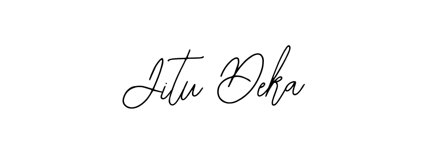 Create a beautiful signature design for name Jitu Deka. With this signature (Bearetta-2O07w) fonts, you can make a handwritten signature for free. Jitu Deka signature style 12 images and pictures png