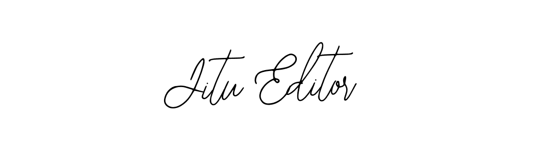 Make a beautiful signature design for name Jitu Editor. With this signature (Bearetta-2O07w) style, you can create a handwritten signature for free. Jitu Editor signature style 12 images and pictures png