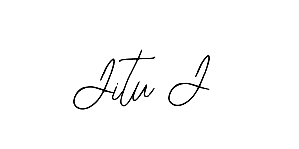 Design your own signature with our free online signature maker. With this signature software, you can create a handwritten (Bearetta-2O07w) signature for name Jitu J. Jitu J signature style 12 images and pictures png