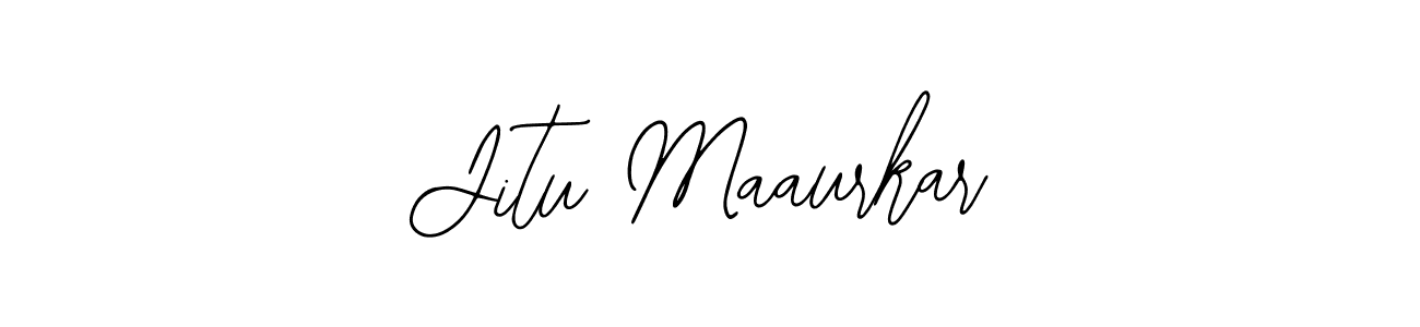 Bearetta-2O07w is a professional signature style that is perfect for those who want to add a touch of class to their signature. It is also a great choice for those who want to make their signature more unique. Get Jitu Maaurkar name to fancy signature for free. Jitu Maaurkar signature style 12 images and pictures png