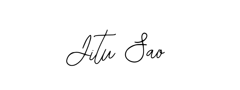 Create a beautiful signature design for name Jitu Sao. With this signature (Bearetta-2O07w) fonts, you can make a handwritten signature for free. Jitu Sao signature style 12 images and pictures png