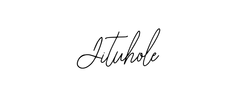 How to make Jituhole name signature. Use Bearetta-2O07w style for creating short signs online. This is the latest handwritten sign. Jituhole signature style 12 images and pictures png