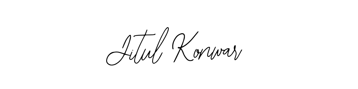 Design your own signature with our free online signature maker. With this signature software, you can create a handwritten (Bearetta-2O07w) signature for name Jitul Konwar. Jitul Konwar signature style 12 images and pictures png