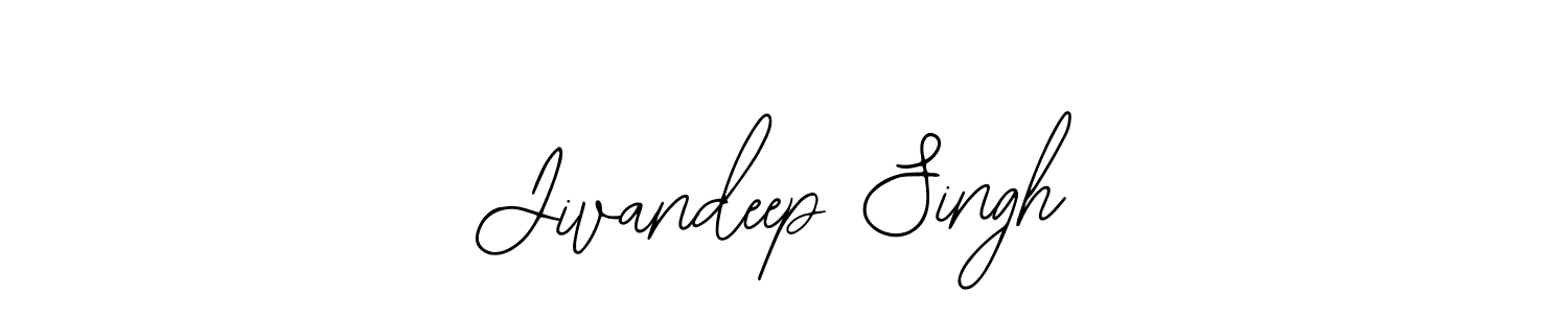 You should practise on your own different ways (Bearetta-2O07w) to write your name (Jivandeep Singh) in signature. don't let someone else do it for you. Jivandeep Singh signature style 12 images and pictures png