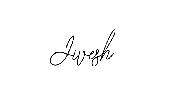 How to make Jivesh name signature. Use Bearetta-2O07w style for creating short signs online. This is the latest handwritten sign. Jivesh signature style 12 images and pictures png