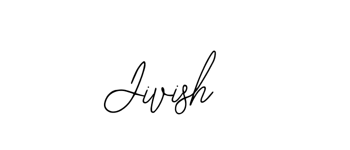 How to make Jivish  name signature. Use Bearetta-2O07w style for creating short signs online. This is the latest handwritten sign. Jivish  signature style 12 images and pictures png