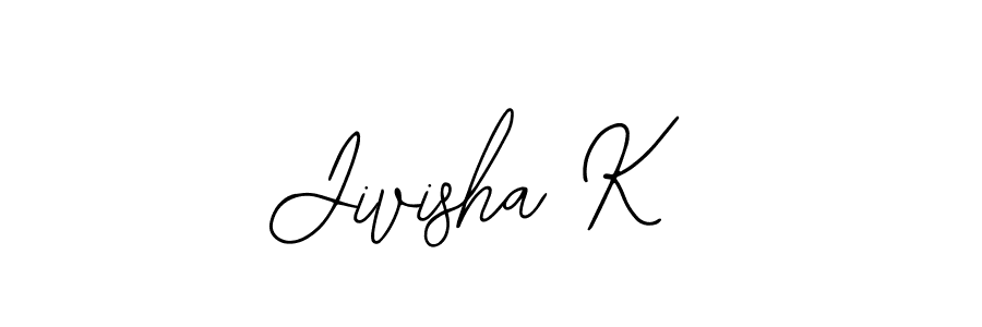 Bearetta-2O07w is a professional signature style that is perfect for those who want to add a touch of class to their signature. It is also a great choice for those who want to make their signature more unique. Get Jivisha K name to fancy signature for free. Jivisha K signature style 12 images and pictures png