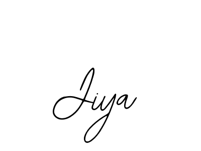 You should practise on your own different ways (Bearetta-2O07w) to write your name (Jiya) in signature. don't let someone else do it for you. Jiya signature style 12 images and pictures png