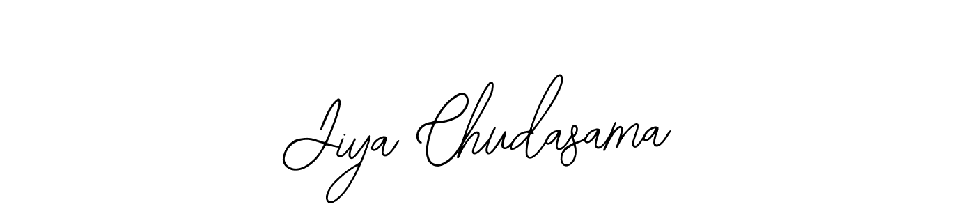 You should practise on your own different ways (Bearetta-2O07w) to write your name (Jiya Chudasama) in signature. don't let someone else do it for you. Jiya Chudasama signature style 12 images and pictures png