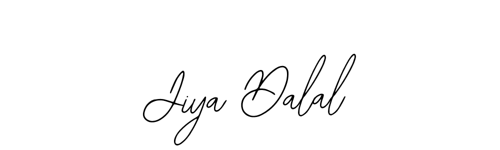 How to make Jiya Dalal name signature. Use Bearetta-2O07w style for creating short signs online. This is the latest handwritten sign. Jiya Dalal signature style 12 images and pictures png