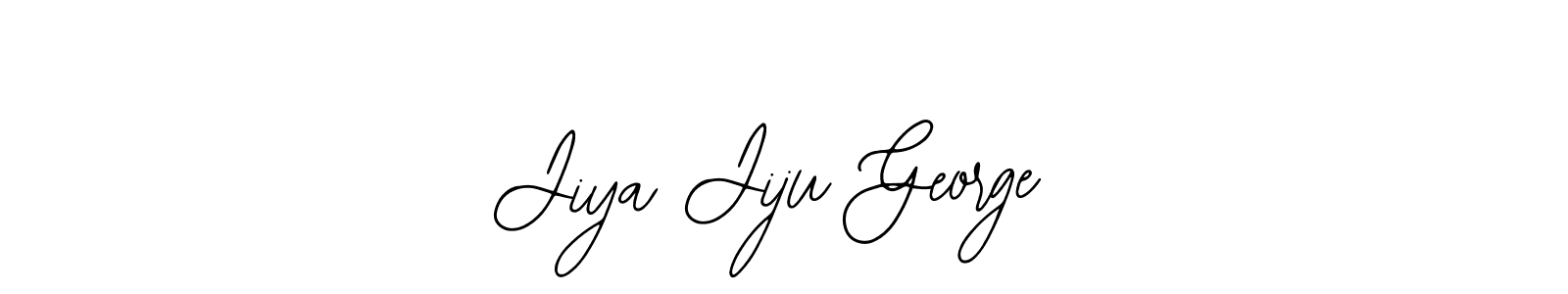 How to make Jiya Jiju George name signature. Use Bearetta-2O07w style for creating short signs online. This is the latest handwritten sign. Jiya Jiju George signature style 12 images and pictures png