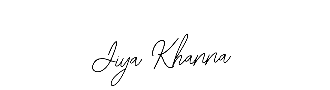 Make a beautiful signature design for name Jiya Khanna. With this signature (Bearetta-2O07w) style, you can create a handwritten signature for free. Jiya Khanna signature style 12 images and pictures png