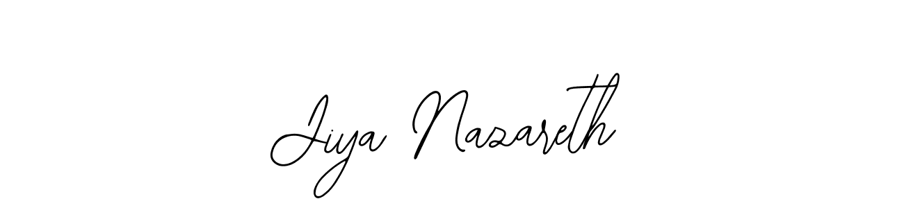 Also we have Jiya Nazareth name is the best signature style. Create professional handwritten signature collection using Bearetta-2O07w autograph style. Jiya Nazareth signature style 12 images and pictures png