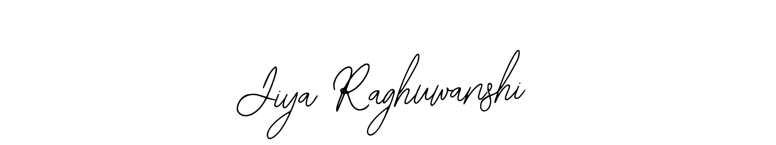 How to make Jiya Raghuwanshi signature? Bearetta-2O07w is a professional autograph style. Create handwritten signature for Jiya Raghuwanshi name. Jiya Raghuwanshi signature style 12 images and pictures png