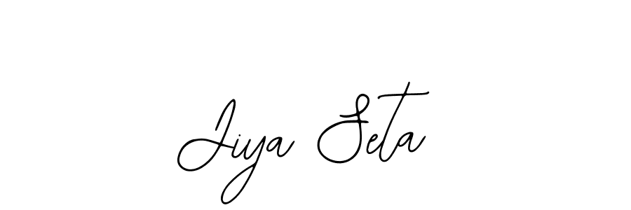 How to make Jiya Seta name signature. Use Bearetta-2O07w style for creating short signs online. This is the latest handwritten sign. Jiya Seta signature style 12 images and pictures png