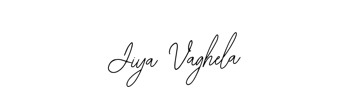 How to make Jiya Vaghela signature? Bearetta-2O07w is a professional autograph style. Create handwritten signature for Jiya Vaghela name. Jiya Vaghela signature style 12 images and pictures png