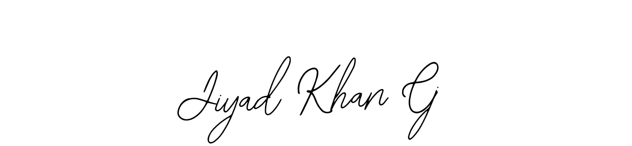 Design your own signature with our free online signature maker. With this signature software, you can create a handwritten (Bearetta-2O07w) signature for name Jiyad Khan Cj. Jiyad Khan Cj signature style 12 images and pictures png