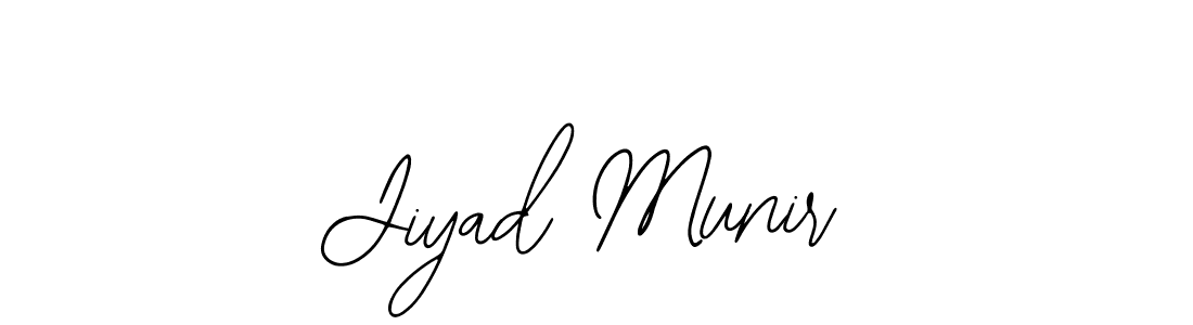 if you are searching for the best signature style for your name Jiyad Munir. so please give up your signature search. here we have designed multiple signature styles  using Bearetta-2O07w. Jiyad Munir signature style 12 images and pictures png