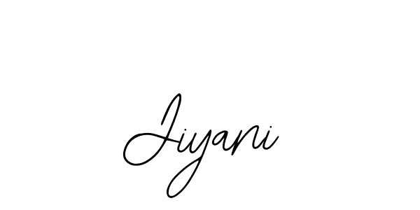 Use a signature maker to create a handwritten signature online. With this signature software, you can design (Bearetta-2O07w) your own signature for name Jiyani. Jiyani signature style 12 images and pictures png