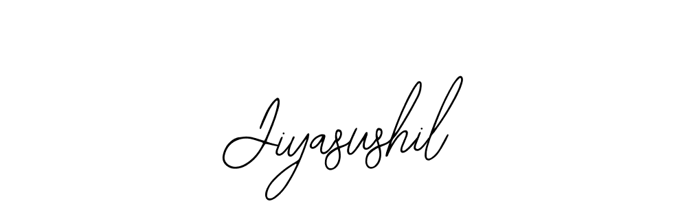 How to make Jiyasushil name signature. Use Bearetta-2O07w style for creating short signs online. This is the latest handwritten sign. Jiyasushil signature style 12 images and pictures png