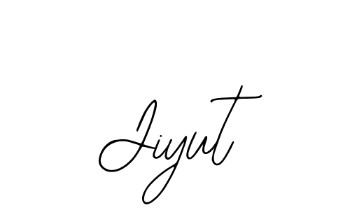 You should practise on your own different ways (Bearetta-2O07w) to write your name (Jiyut) in signature. don't let someone else do it for you. Jiyut signature style 12 images and pictures png