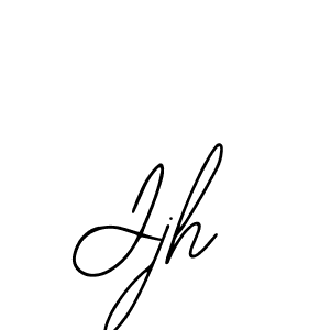Use a signature maker to create a handwritten signature online. With this signature software, you can design (Bearetta-2O07w) your own signature for name Jjh. Jjh signature style 12 images and pictures png