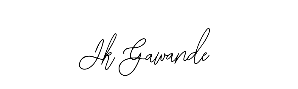 How to make Jk Gawande signature? Bearetta-2O07w is a professional autograph style. Create handwritten signature for Jk Gawande name. Jk Gawande signature style 12 images and pictures png