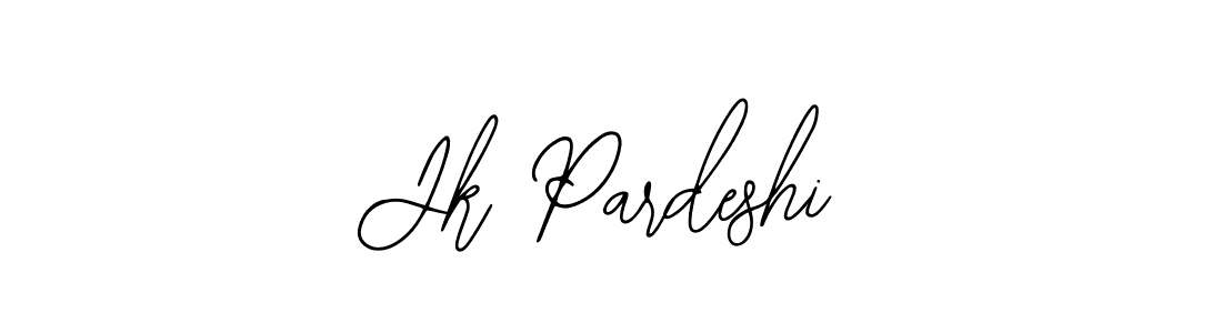 You should practise on your own different ways (Bearetta-2O07w) to write your name (Jk Pardeshi) in signature. don't let someone else do it for you. Jk Pardeshi signature style 12 images and pictures png