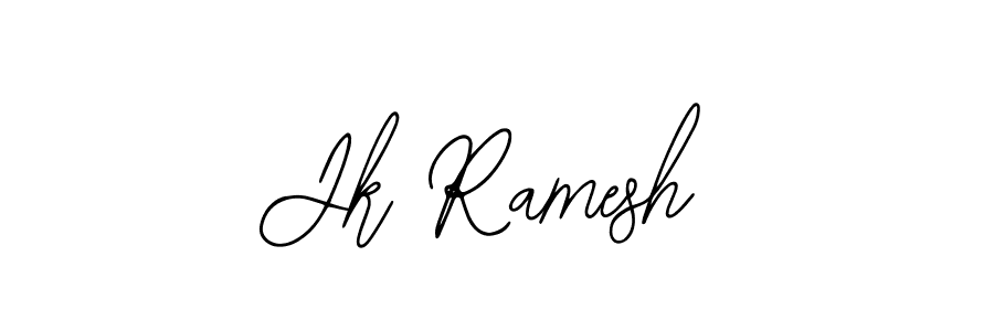 Similarly Bearetta-2O07w is the best handwritten signature design. Signature creator online .You can use it as an online autograph creator for name Jk Ramesh. Jk Ramesh signature style 12 images and pictures png