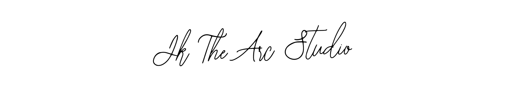 How to make Jk The Arc Studio name signature. Use Bearetta-2O07w style for creating short signs online. This is the latest handwritten sign. Jk The Arc Studio signature style 12 images and pictures png