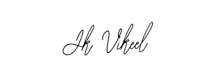 You should practise on your own different ways (Bearetta-2O07w) to write your name (Jk Vikeel) in signature. don't let someone else do it for you. Jk Vikeel signature style 12 images and pictures png