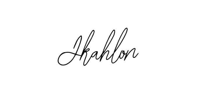 Make a beautiful signature design for name Jkahlon. With this signature (Bearetta-2O07w) style, you can create a handwritten signature for free. Jkahlon signature style 12 images and pictures png