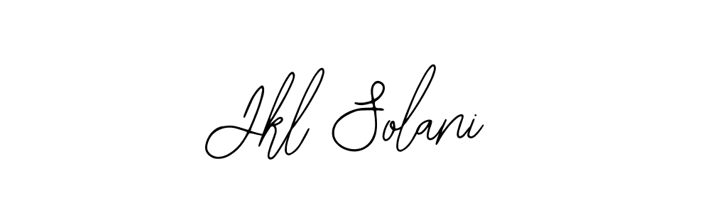 You should practise on your own different ways (Bearetta-2O07w) to write your name (Jkl Solani) in signature. don't let someone else do it for you. Jkl Solani signature style 12 images and pictures png