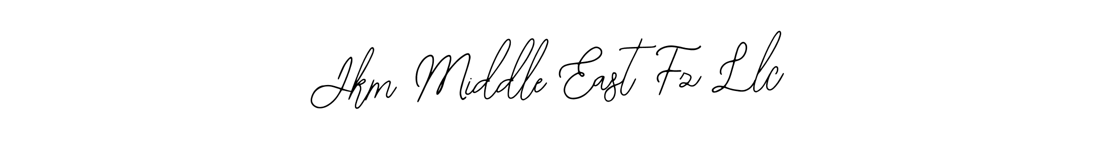 Similarly Bearetta-2O07w is the best handwritten signature design. Signature creator online .You can use it as an online autograph creator for name Jkm Middle East Fz Llc. Jkm Middle East Fz Llc signature style 12 images and pictures png