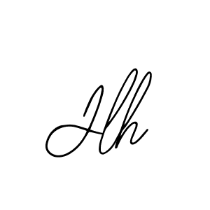 Design your own signature with our free online signature maker. With this signature software, you can create a handwritten (Bearetta-2O07w) signature for name Jlh. Jlh signature style 12 images and pictures png