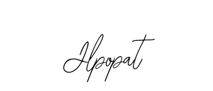 You should practise on your own different ways (Bearetta-2O07w) to write your name (Jlpopat) in signature. don't let someone else do it for you. Jlpopat signature style 12 images and pictures png