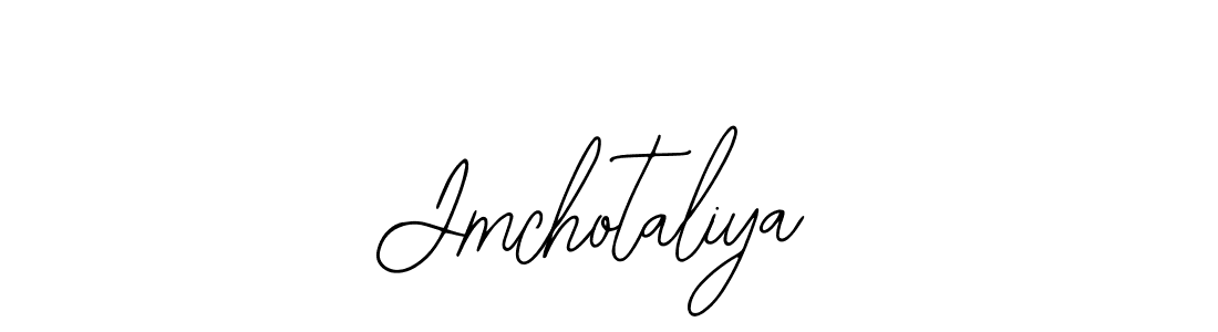 How to make Jmchotaliya signature? Bearetta-2O07w is a professional autograph style. Create handwritten signature for Jmchotaliya name. Jmchotaliya signature style 12 images and pictures png