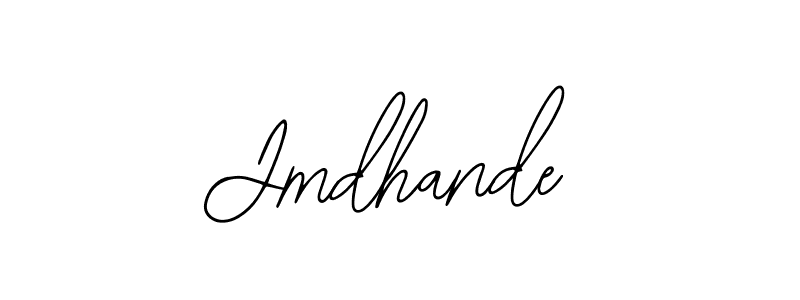 You should practise on your own different ways (Bearetta-2O07w) to write your name (Jmdhande) in signature. don't let someone else do it for you. Jmdhande signature style 12 images and pictures png