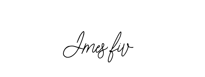 How to make Jmes.fiv name signature. Use Bearetta-2O07w style for creating short signs online. This is the latest handwritten sign. Jmes.fiv signature style 12 images and pictures png