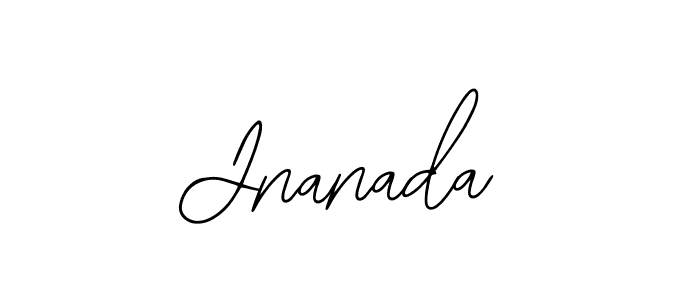 How to make Jnanada name signature. Use Bearetta-2O07w style for creating short signs online. This is the latest handwritten sign. Jnanada signature style 12 images and pictures png