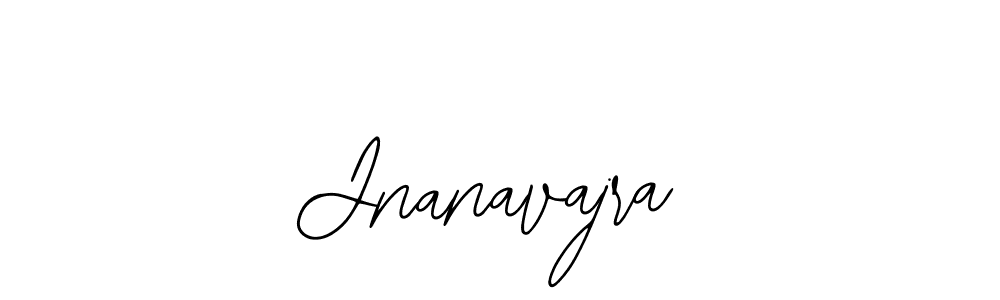 How to make Jnanavajra name signature. Use Bearetta-2O07w style for creating short signs online. This is the latest handwritten sign. Jnanavajra signature style 12 images and pictures png
