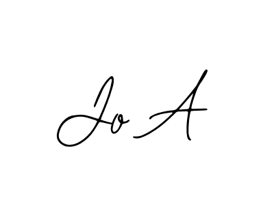 Design your own signature with our free online signature maker. With this signature software, you can create a handwritten (Bearetta-2O07w) signature for name Jo A. Jo A signature style 12 images and pictures png