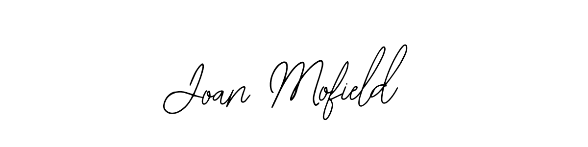 How to make Joan Mofield name signature. Use Bearetta-2O07w style for creating short signs online. This is the latest handwritten sign. Joan Mofield signature style 12 images and pictures png